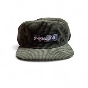 NWT Shredly Corduroy Hat in Olive Green